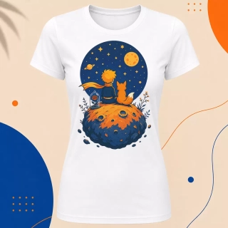 Dámské tričko - Na malé planetce – On His Little Planet